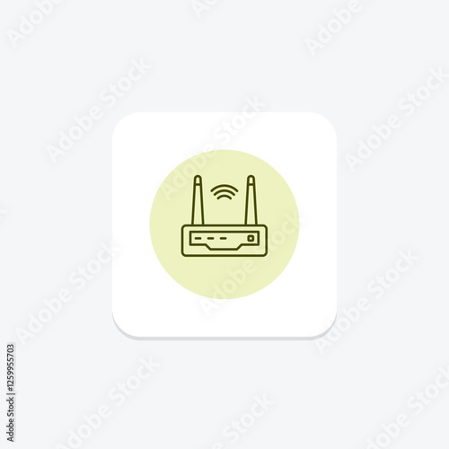 Router pentaglow, vector, pixel perfect, illustrator file
