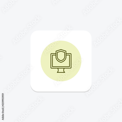 Secure Device pentaglow, vector, pixel perfect, illustrator file