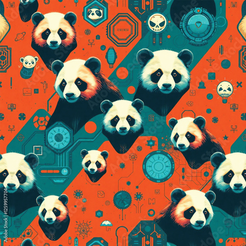 soccer ball seamless pattern