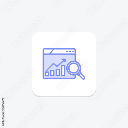 Wallpaper Mural Stock Market Analysis duotone line icon, vector, pixel perfect, illustrator file Torontodigital.ca