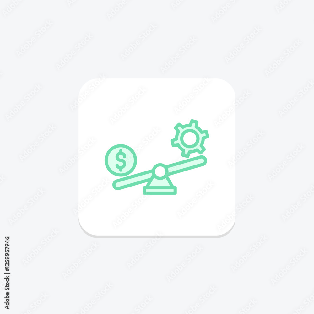 Leverage duotone line icon, vector, pixel perfect, illustrator file Leverage duotone line icon, vector, pixel perfect, illustrator file