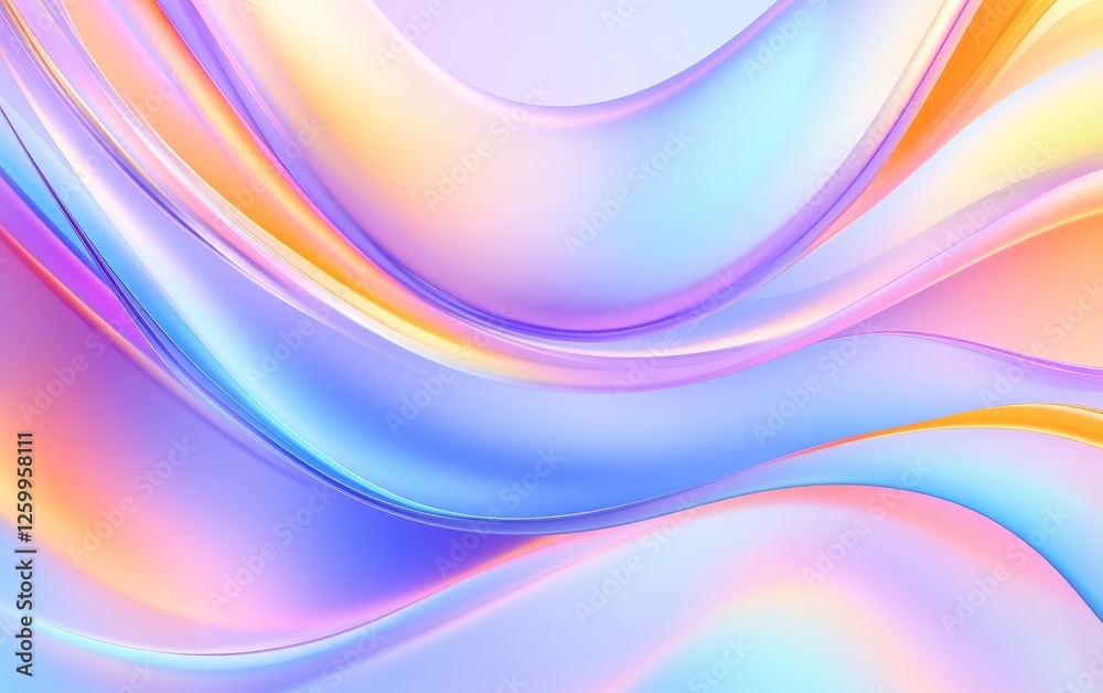 Abstract waves of vibrant color flowing seamlessly, creating a serene and dynamic background Abstract waves of vibrant color flowing seamlessly, creating a serene and dynamic background