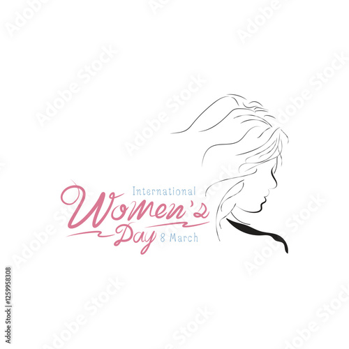 Happy Womens Day Calligraphic Typography-3