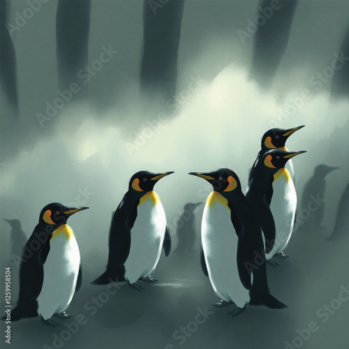 group of penguins