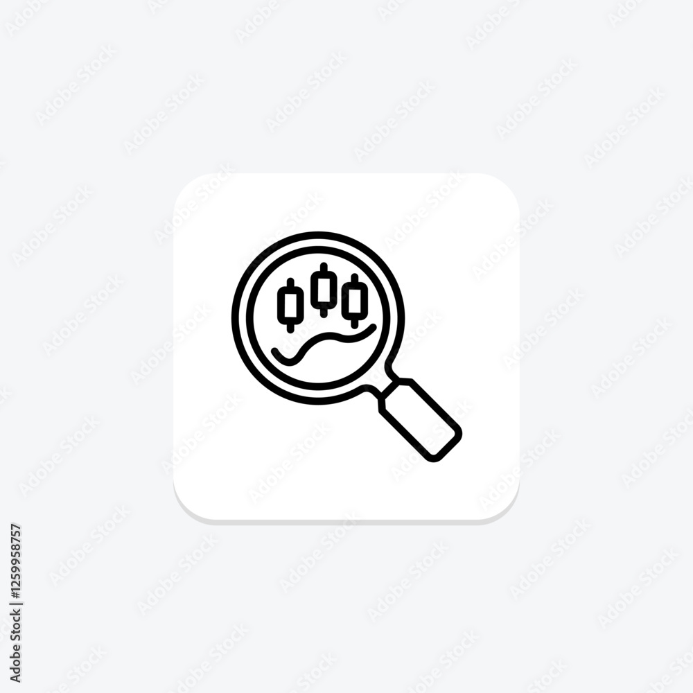 Technical Analysis line icon, vector, pixel perfect, illustrator file Technical Analysis line icon, vector, pixel perfect, illustrator file