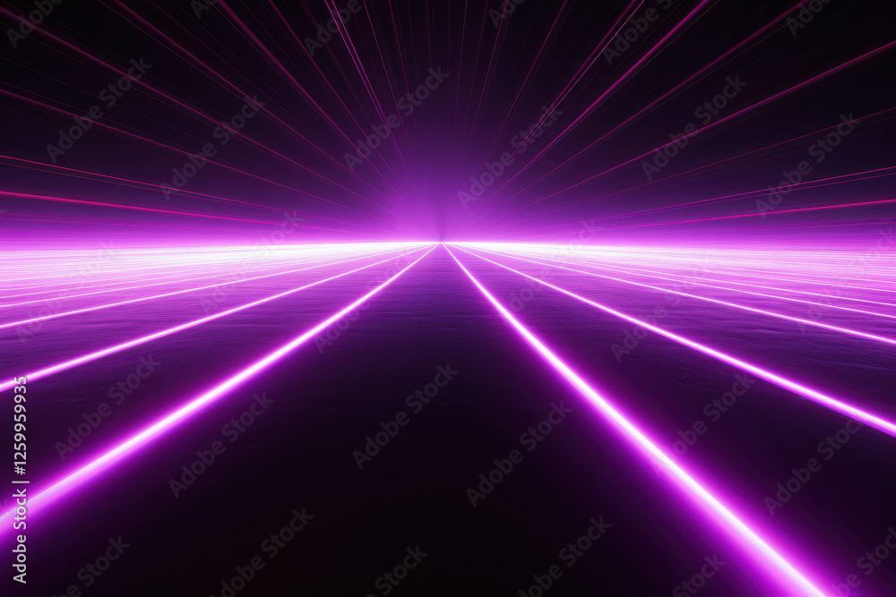 Striking Purple Light Effect Creating a Straight Line in a Futuristic Digital Space Striking Purple Light Effect Creating a Straight Line in a Futuristic Digital Space
