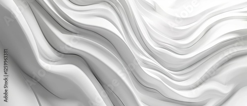 Expansive white background 3D illustration with a clean minimalist aesthetic, perfect for modern web design, marketing, and promotional projects