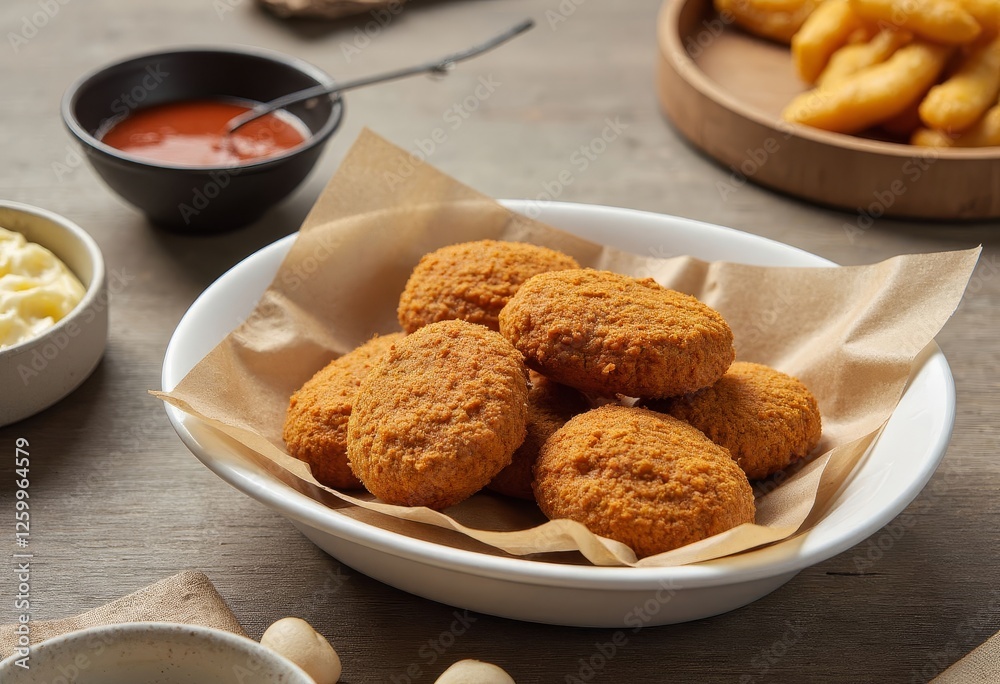 Crispy Fried Chicken Bites with Dipping Sauces Crispy Fried Chicken Bites with Dipping Sauces