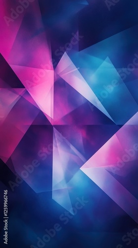 Abstract design with overlapping geometric shapes in vibrant colors