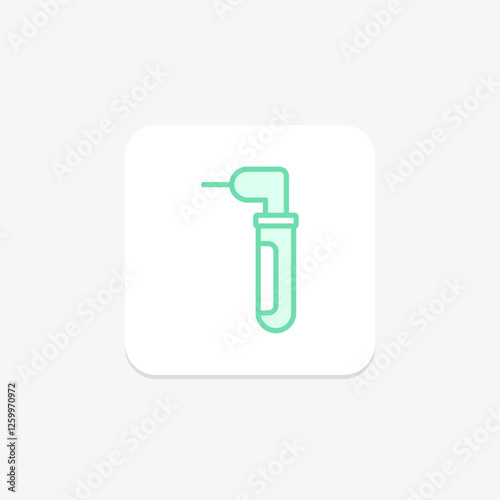 Dental Drill duotone line icon, vector, pixel perfect, illustrator file