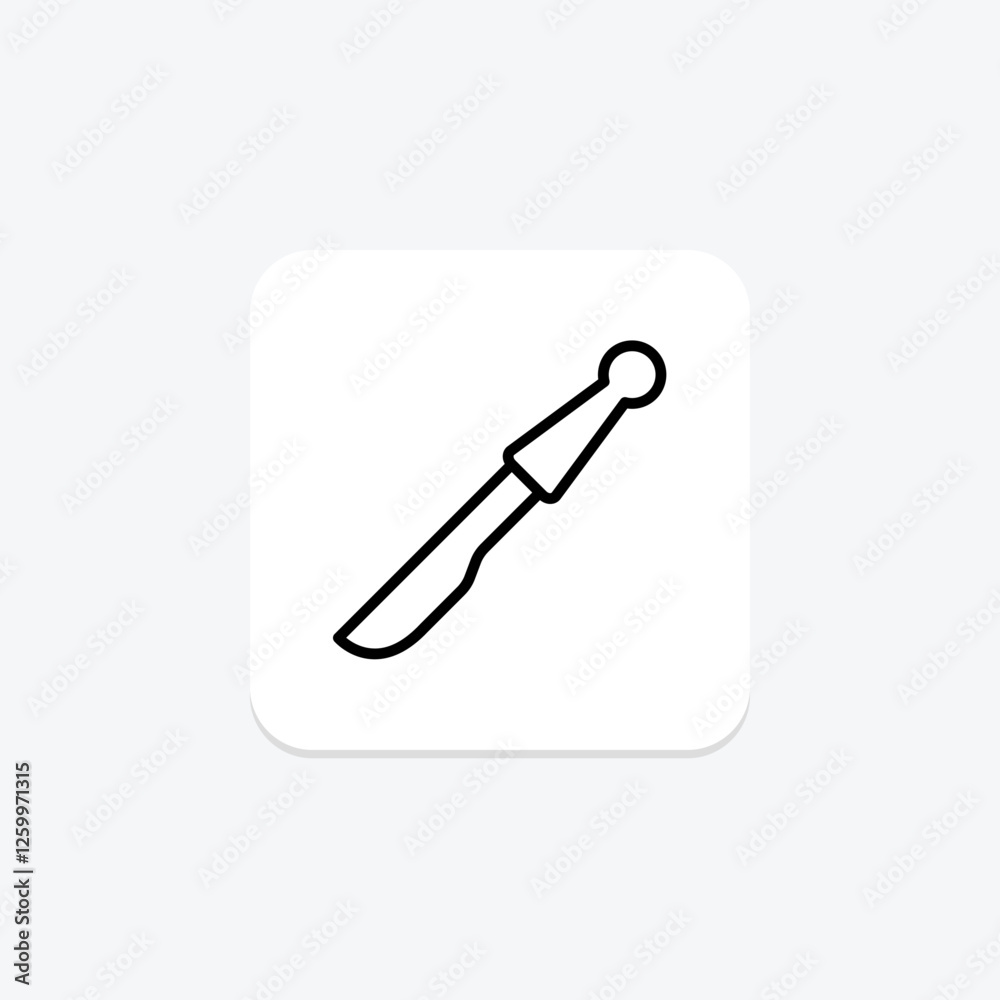 Obraz premium Scalpel line icon, vector, pixel perfect, illustrator file