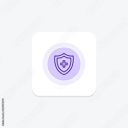 Medical Cross color circle icon, vector, pixel perfect, illustrator file