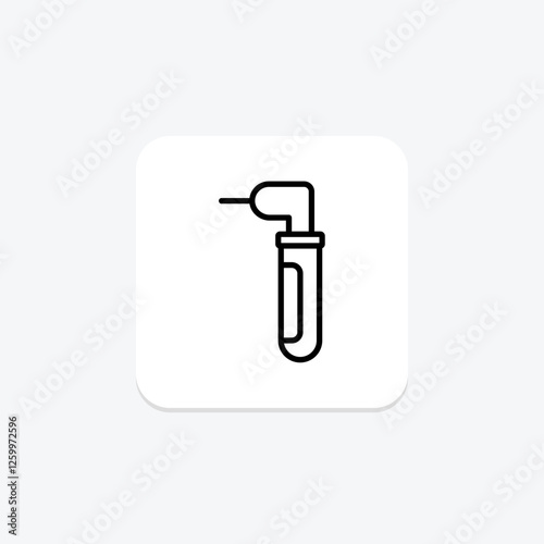 Dental Drill line icon, vector, pixel perfect, illustrator file