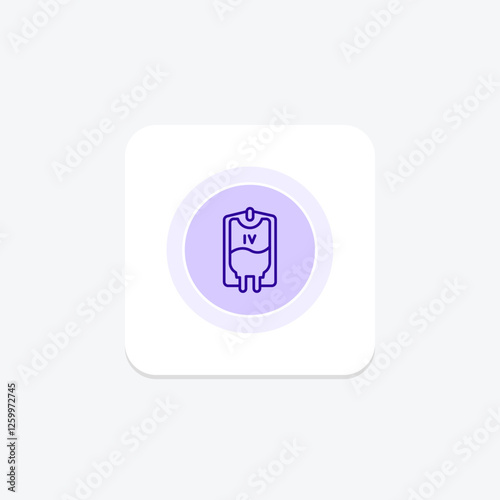 IV Drip color circle icon, vector, pixel perfect, illustrator file
