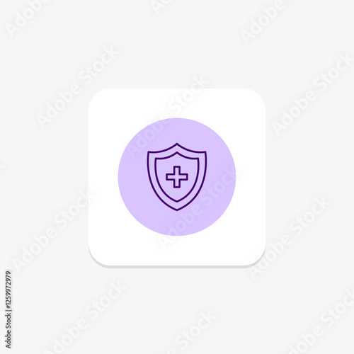 Medical Cross pentaglow, vector, pixel perfect, illustrator file