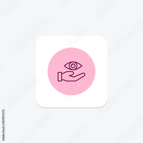 Eye Care pentaglow, vector, pixel perfect, illustrator file