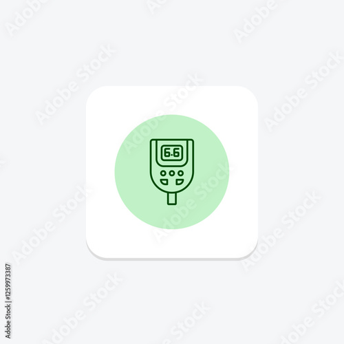 Glucometer pentaglow, vector, pixel perfect, illustrator file