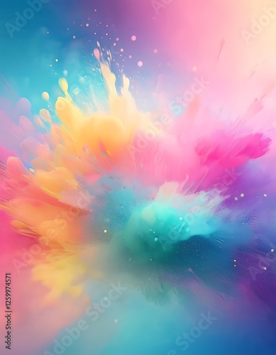 Color Explosion Backround Wallpaper