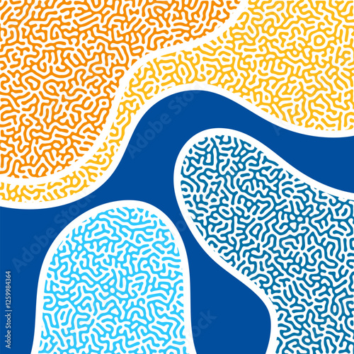 Wallpaper Mural ABSTRACT COLORFUL LINES TURING PATTERN ROUGH DESIGN REACTION DIFFUSION BACKGROUND VECTOR GOOD FOR WALLPAPER, COVER,POSTER  Torontodigital.ca