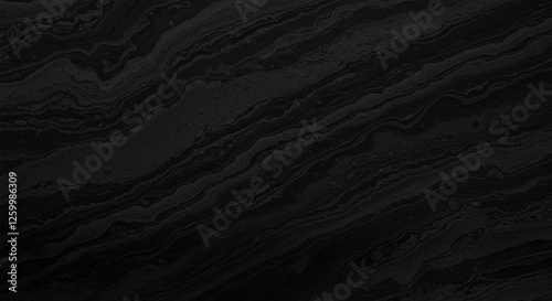 Rich black background texture, marbled stone or rock textured banner with elegant dark black and gray color and design