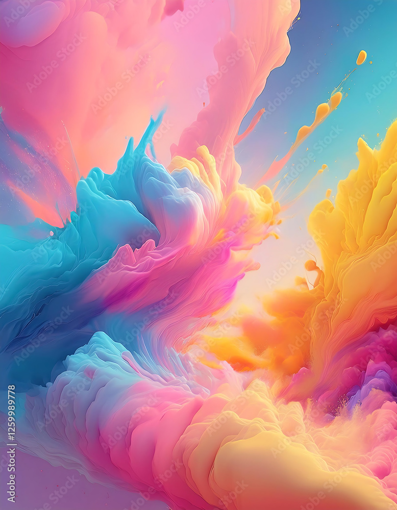 Obraz premium Color Explosion Backround Wallpaper