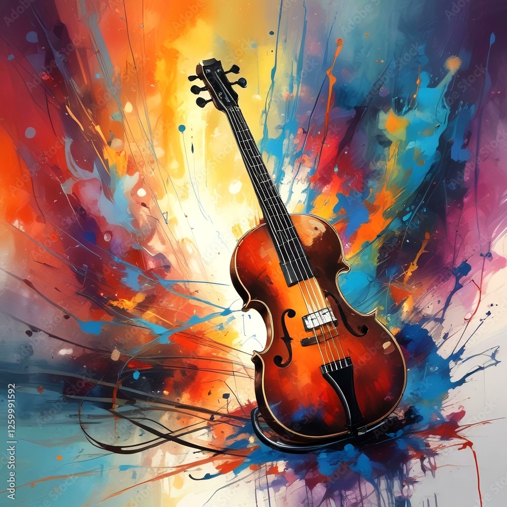 Fototapeta premium Illustration of sound background.