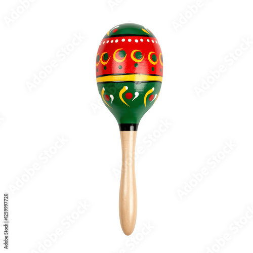 colorful maraca transparent background
