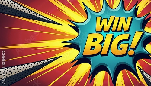 Bold and playful raffle poster with 
