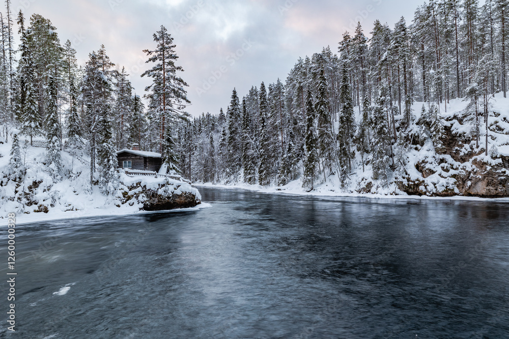 river in winter