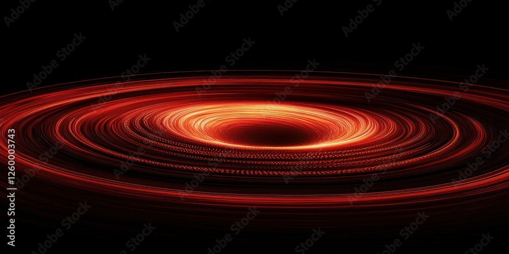 Red and orange glowing swirl against a black background Red and orange glowing swirl against a black background