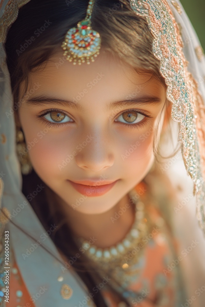 Traditional South Asian wedding attire. Traditional South Asian wedding attire.