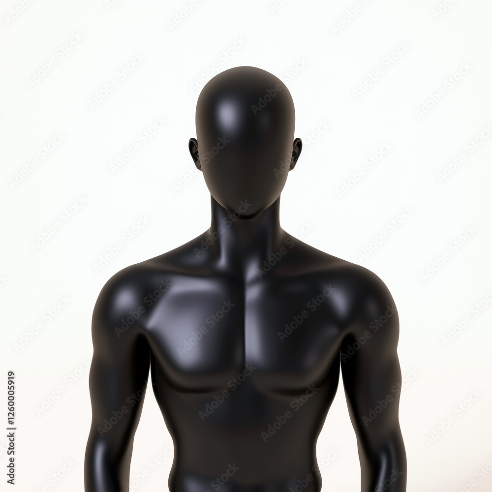 A futuristic humanoid figure with a smooth surface. A futuristic humanoid figure with a smooth surface.