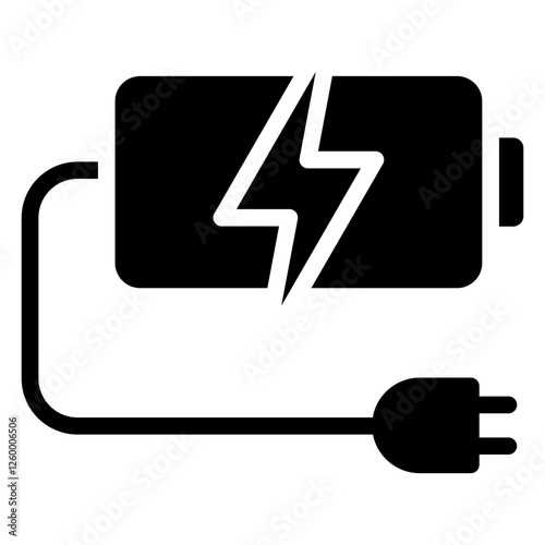 Charged glyph icon