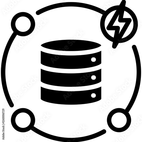 Energy Storage glyph icon