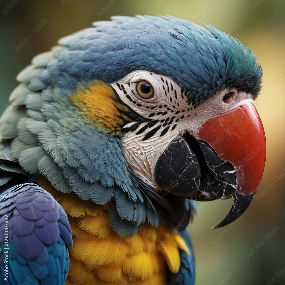 Fototapeta premium close up of macaw