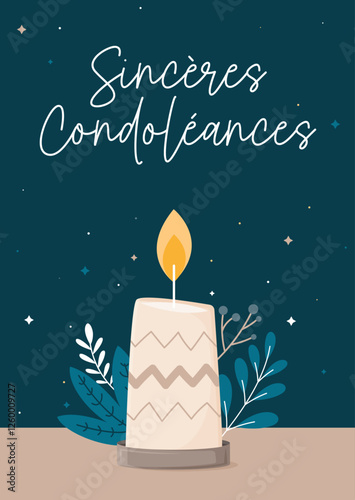 CONDOLEANCES-CARTE-BOUGIE-MOT-DEUIL-DECES