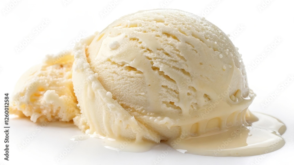 Scoop of Vanilla Ice Cream