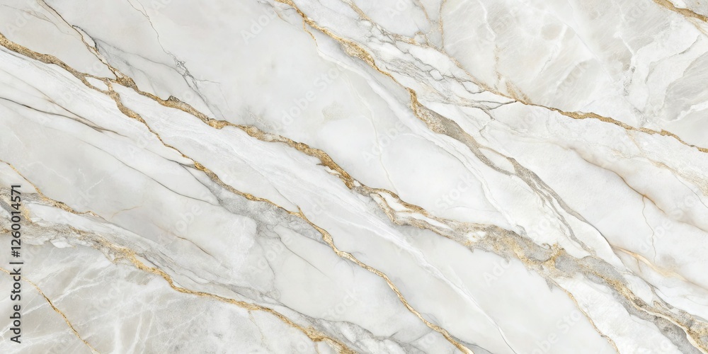 Naklejka premium High-resolution white marble, minimalist design. Elegant abstract background; refined stone texture.