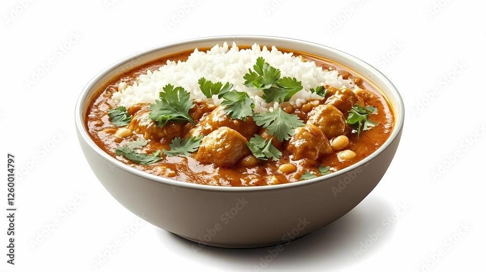 Detailed Indian curry illustration, ideal for culinary projects, highlighting the spices, textures, and vibrant colors in an engaging food design. Book illustration style. Detailed Indian curry illustration, ideal for culinary projects, highlighting the spices, textures, and vibrant colors in an engaging food design. Book illustration style.