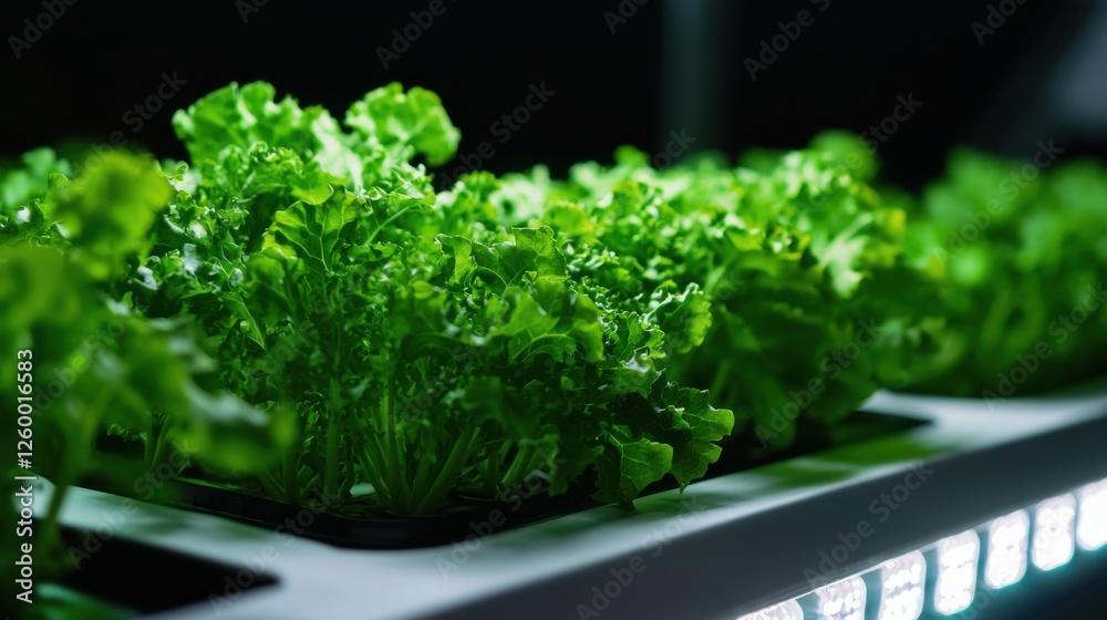 Fresh Organic Green Leafy Vegetables in a Tray for a Healthy Lifestyle