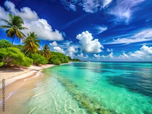 Martinique Salines Beach: Stunning Caribbean Seascape, White Sand Paradise, T...