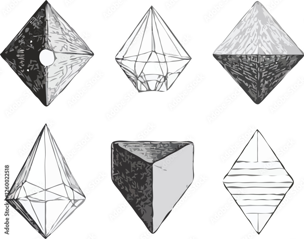 Geometric shape icon vector Geometric shape icon vector