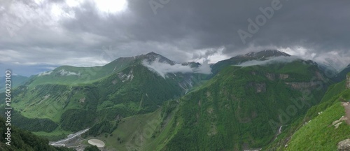 Georgia-Russia Friendship Monument Mountain View, Gudauri – Scenic Landmark Near South Ossetia