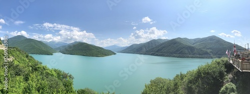 Zhinvali Water Reservoir Panorama View, Georgia