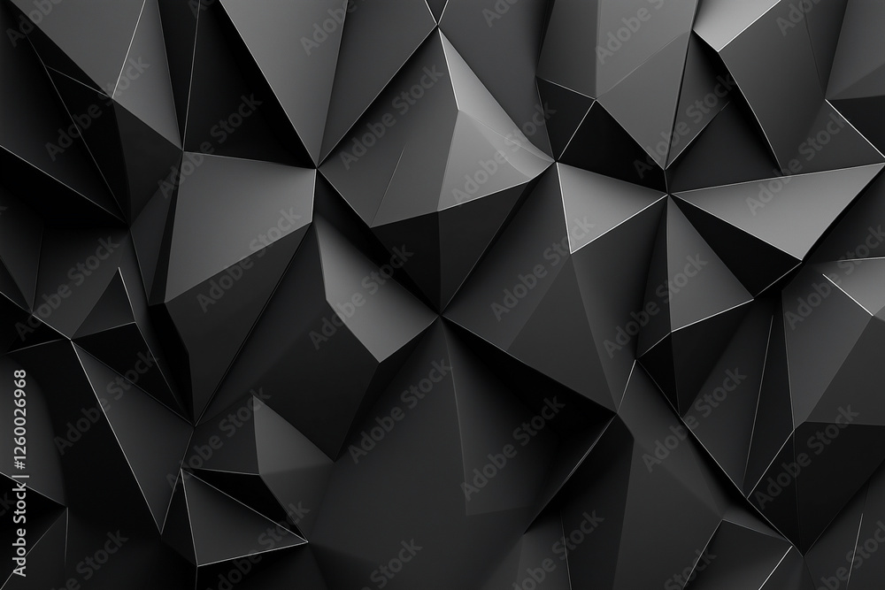black and white image of a pattern of triangles. The image is abstract and has a modern, minimalist feel to it. The triangles are arranged in a way that creates a sense of depth and movement