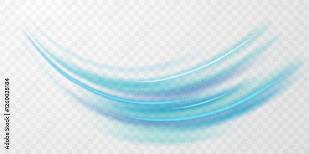 Obraz premium Beautiful light speed lines background on abstract design vector illustration isolated on background.