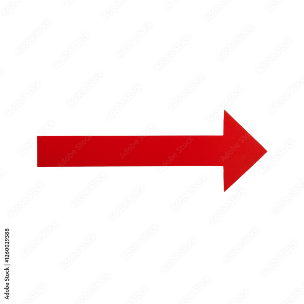 A simple red arrow points right against a transparent background. A simple red arrow points right against a transparent background.