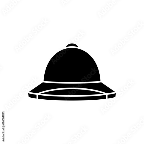 Pit Helmet Silhouette Icon Design