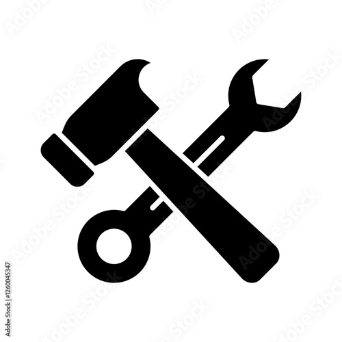 Spanner and hammer icon