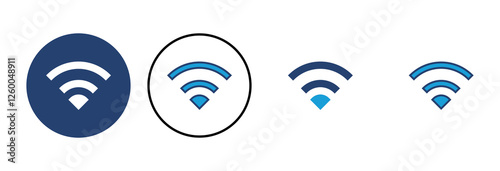 Wifi icon vector. signal vector icon. Wireless  icon vector
